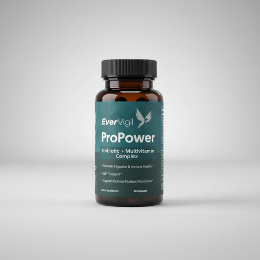 EverVigil ProPower probiotic multivitamin bottle - hero shot